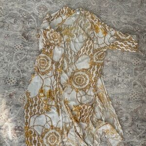 Forever 21 Gold and White Beach Cover